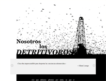 Tablet Screenshot of detritivoros.com